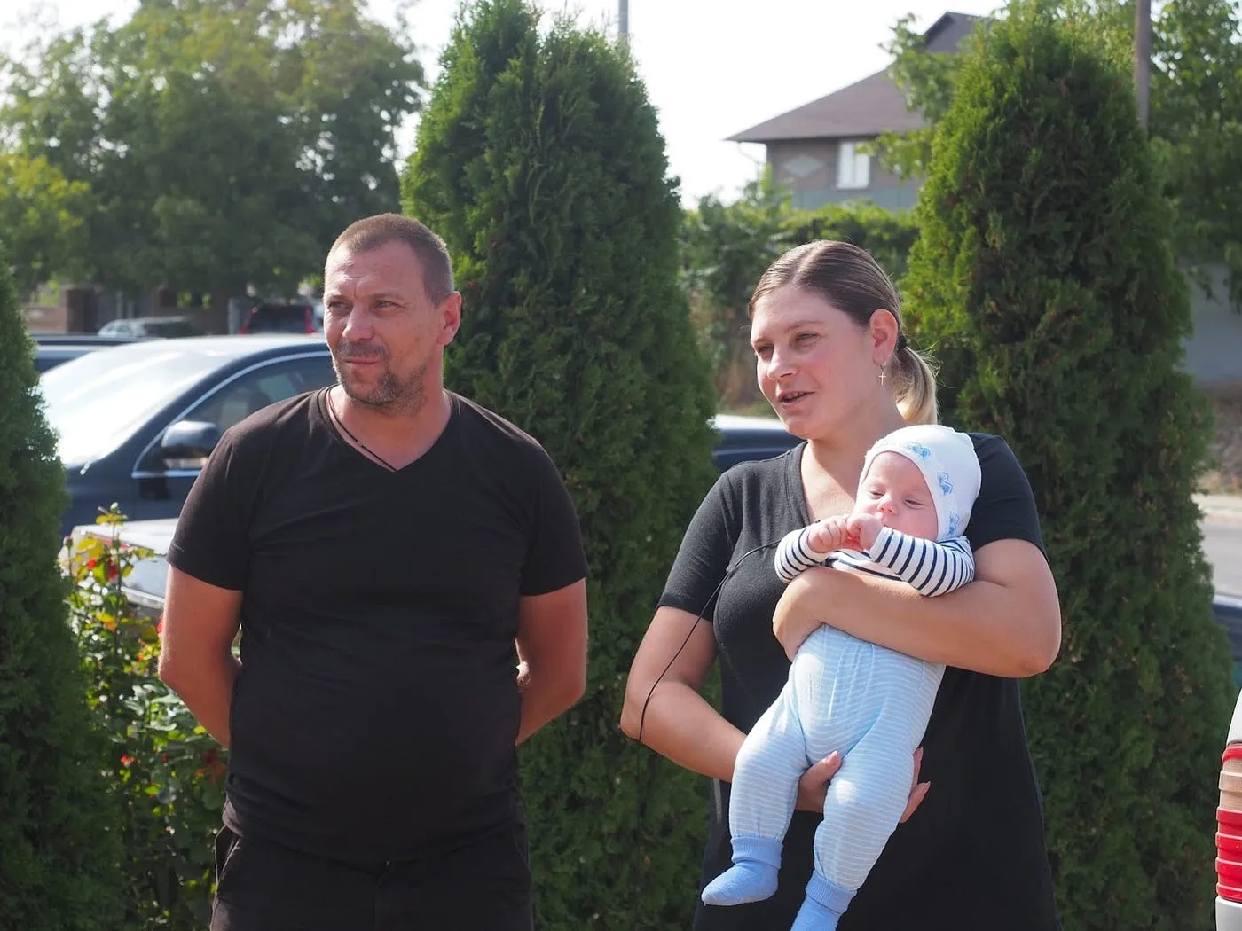 A family from the Odesa region tries to stay positive and dreams about moving back home.