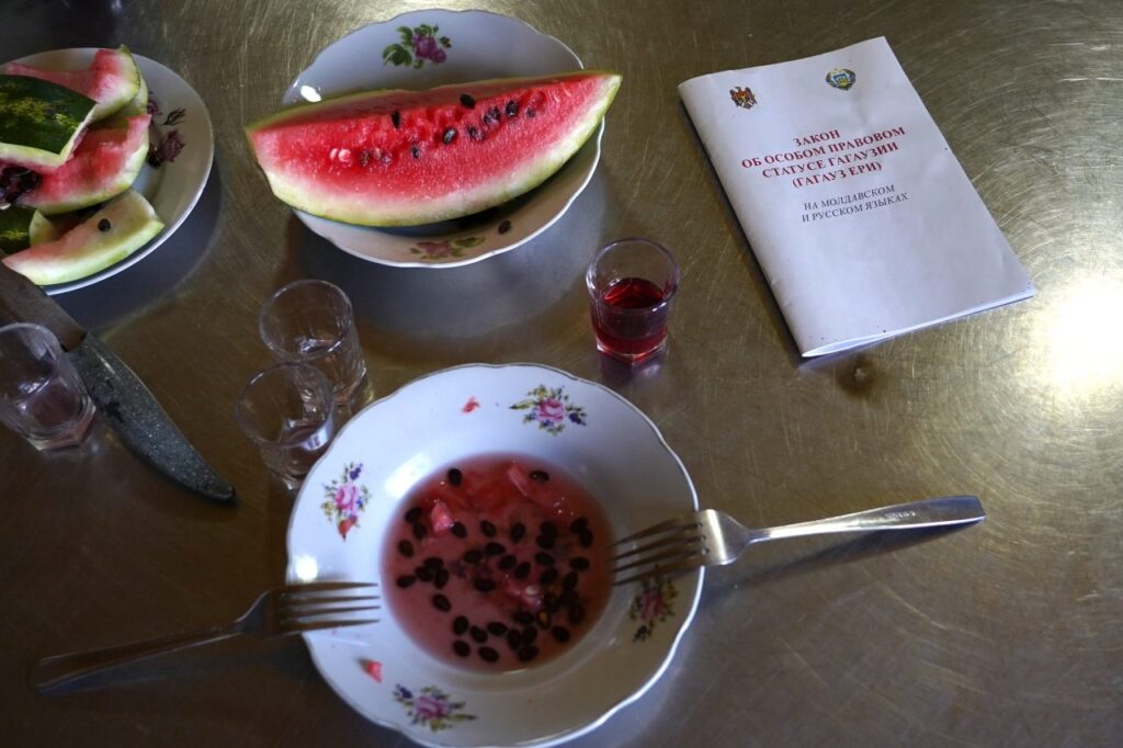 On the table in Ivan Cilcic’s kitchen lies the charter of Gagauzian rights (in Russian).