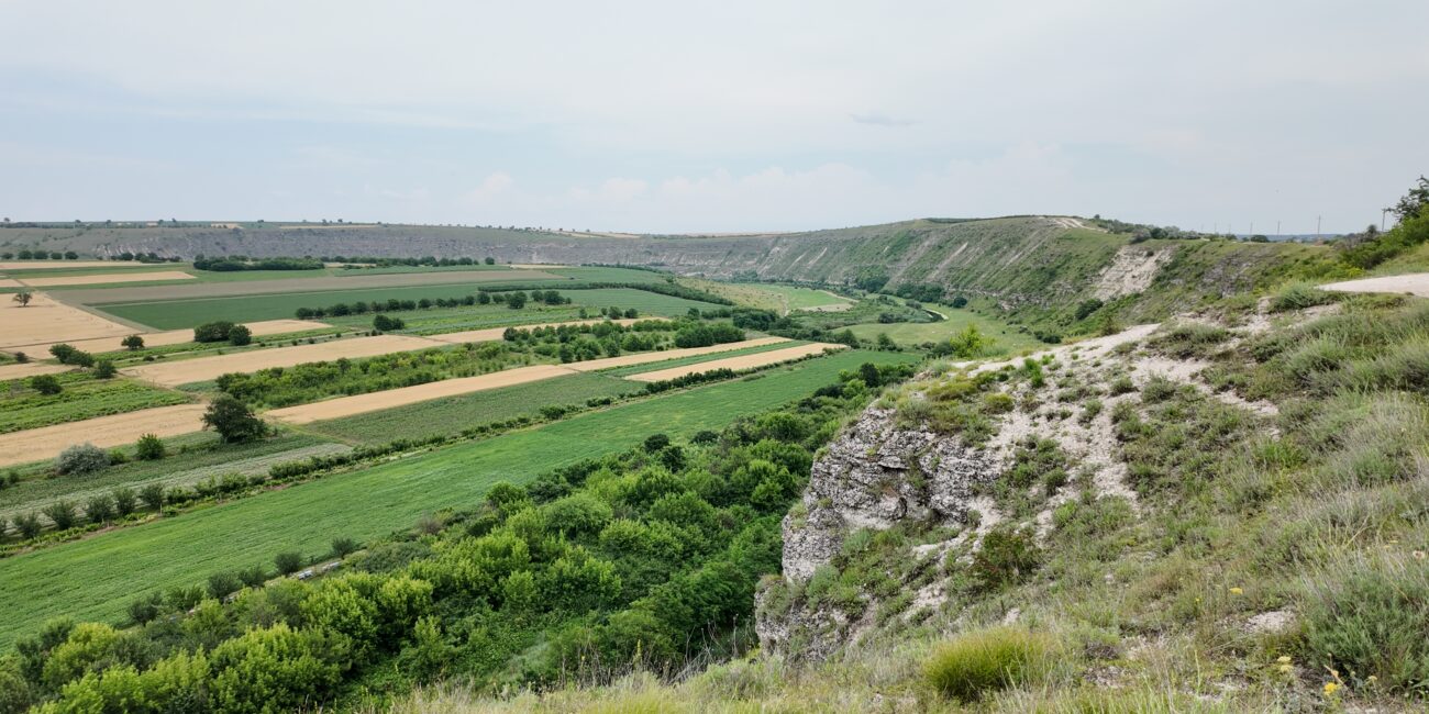 Scenic view of Old Orhei, which actually consists of three villages - Butuceni, Trebujeni, and Morovaia. You can barely see the river under the hill.